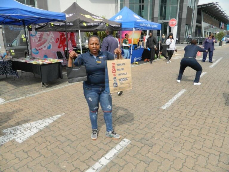 Goodie bags at the Wellness Day.