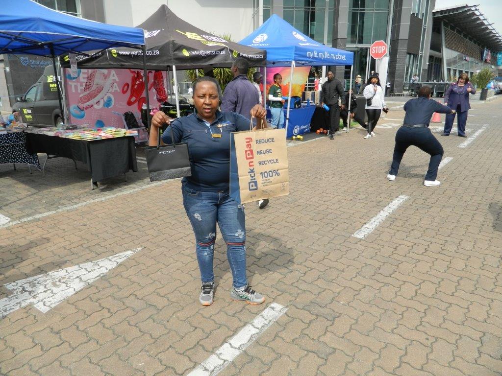 Goodie bags at the Wellness Day.